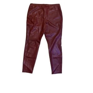 Chico’s Vegan Leather Pants   Size 2R (Size 14/16)